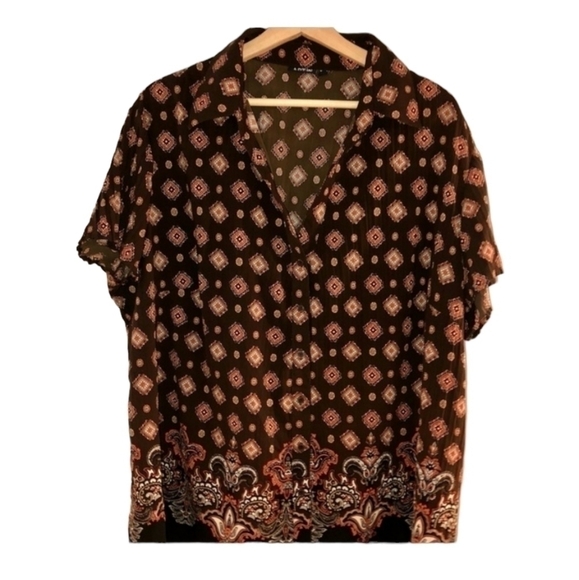 Apt 9 size 1X short sleeve button down shirt. - Picture 1 of 10